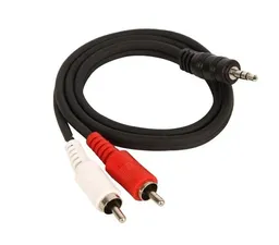 CABLE STEREO DE 3.5 MM A 2 RCA 10 METROS