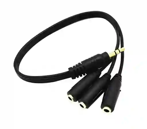 CABLE STEREO 1 MACHO A 3 HEMBRAS PARA 5.1