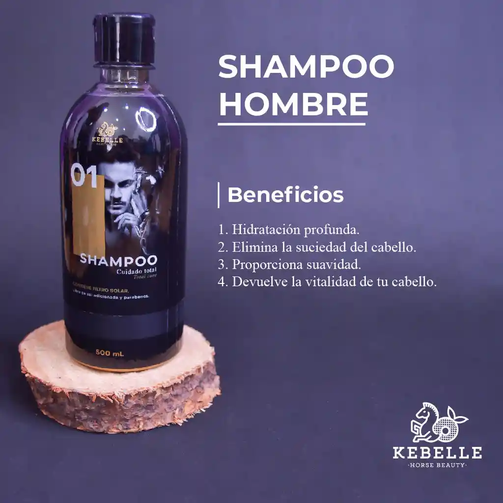 shampoo hombre cuidado total x500ml