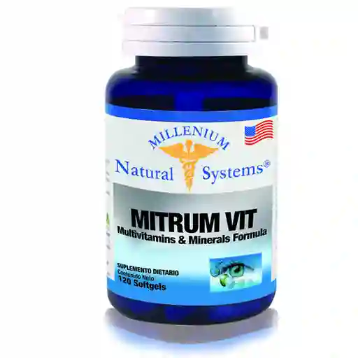 Millenium Natural Systems Suplemento Mitrum-Vit 120 Cápsulas