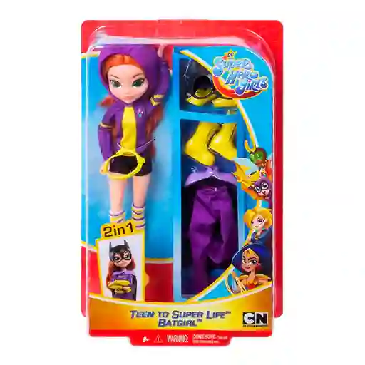 Dc Super Hero Girls Figura Coleccionable Batgirl 2 en 1
