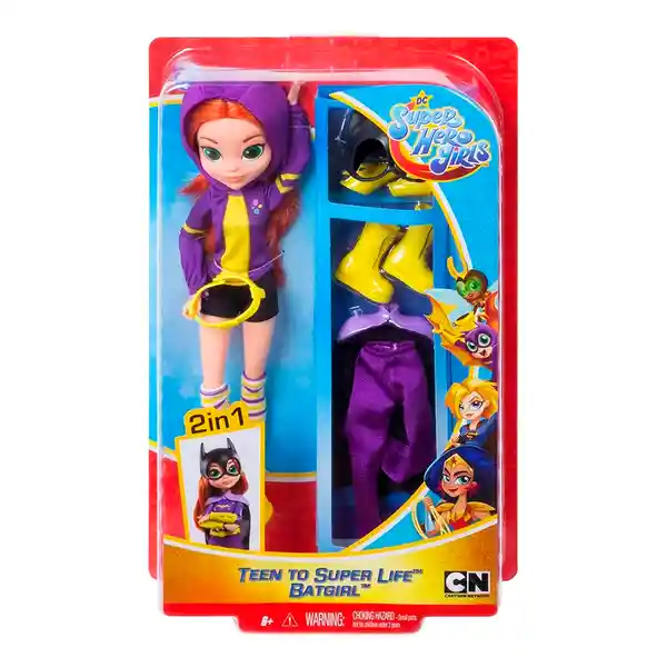 Dc Super Hero Girls Figura Coleccionable Batgirl 2 en 1