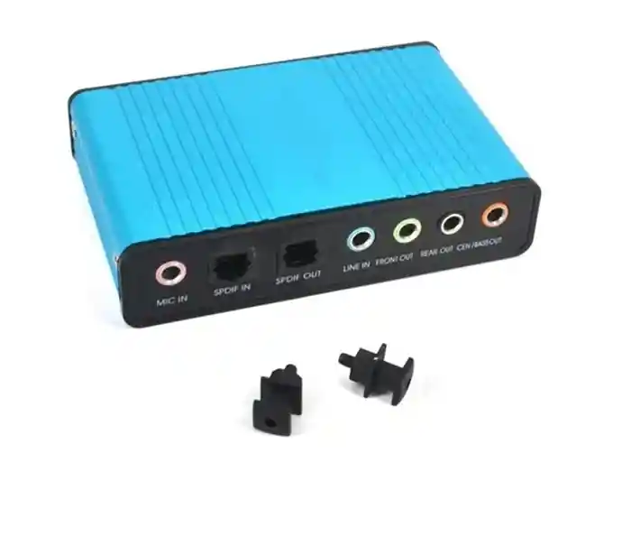 Tarjeta De Sonido Externa Usb 2,0 Canal 5.1/7.1 Audio Optico