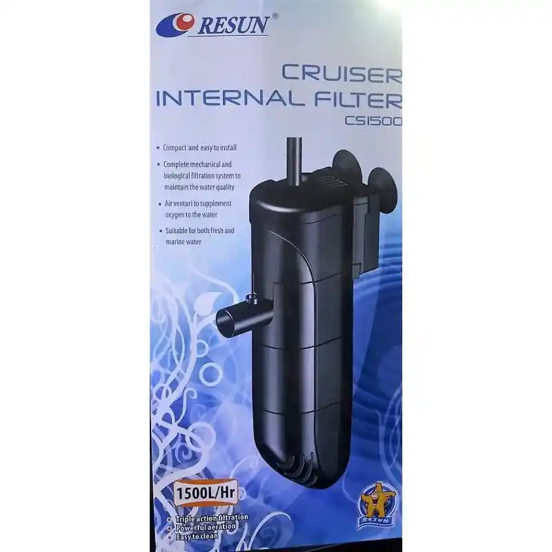 FILTRO PARA ACUARIO RESUN CS-1500 CAPACIDAD 1500L/H