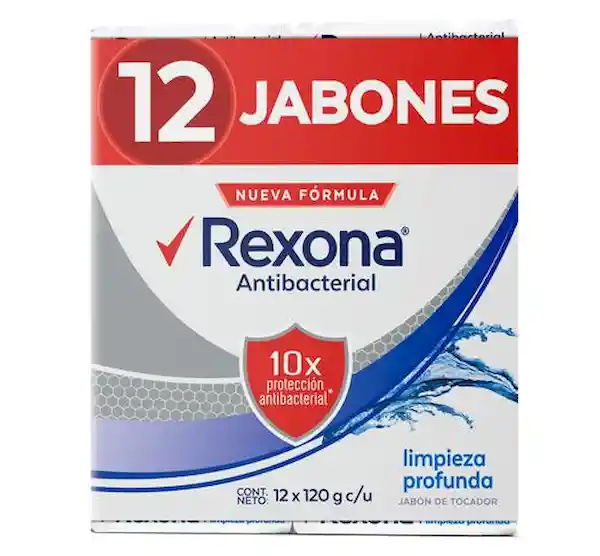 Rexona Jabón Antibacterial Limpieza Profunda