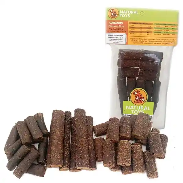 Natural Toys Snack Mixto de Cabanos Carne Natural Perro 80 g