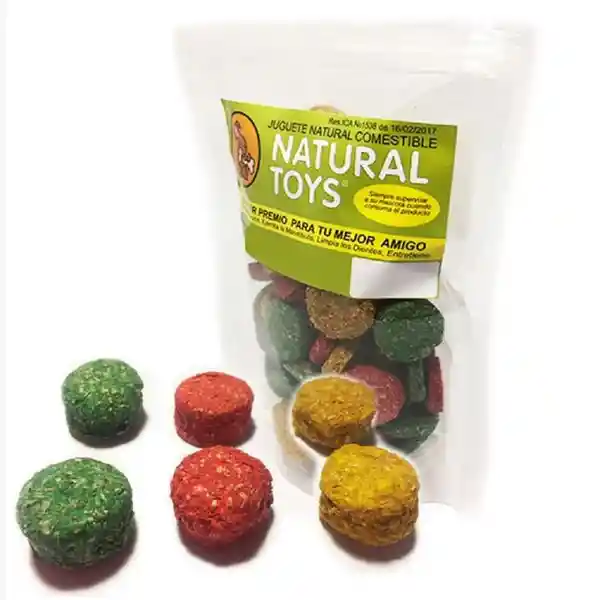 Natural Toys Snack Cocadita de Fibra Natural Para Perro 200 g