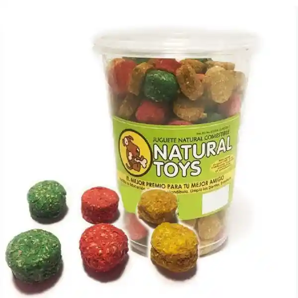 Natural Toys Snack Cocadita de Fibra Natural Para Perro 1 Lb