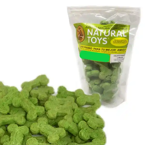 Natural Toys Galleta Para Perro Sabor a Menta 200 g