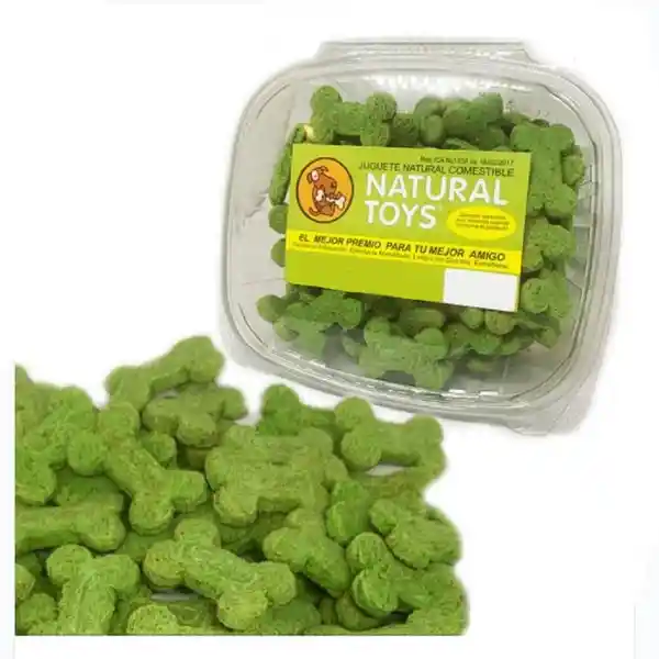 Natural Toys Galleta Para Perro Sabor a Menta Fibra Natural 1 Lb