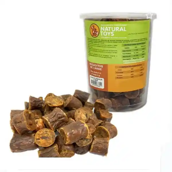 Natural Toys Snack Chorizos de Carne Deshidratada Para Perro