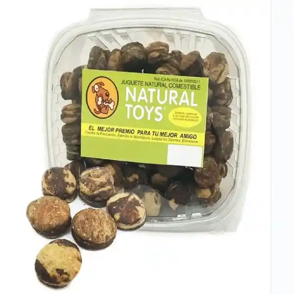 Natural Toys Snack Mininuggets de Fibra Natural Para Perros 1 Lb