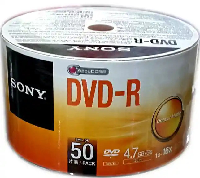 Sony Dvd En Blanco Torre X50 4.7 Gb 120 Min 16X