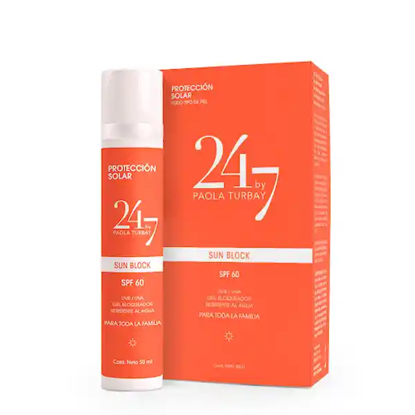 24-7 By Paola Turbay Protector Solar SPF 60