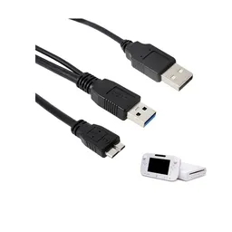 CABLE DOBLE USB 3,0 TIPO A A MICRO-B USB DISCO EXTERNO WII U