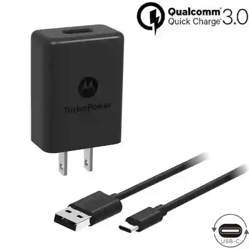 Motorola Cargador De Pared Moto Turbo 3.0 Conector Tipo C