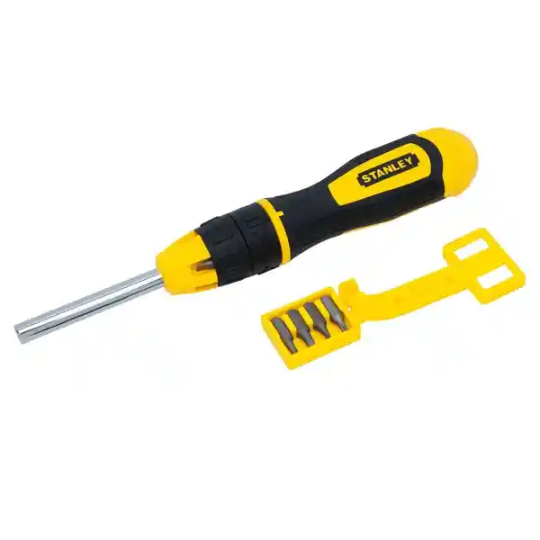 Stanley Destornillador Ratchet + 10 Puntas Intercambiables