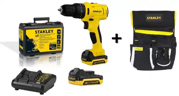 Stanley Taladro Percutor 12V 3/8/Bolsa Para Herramientas