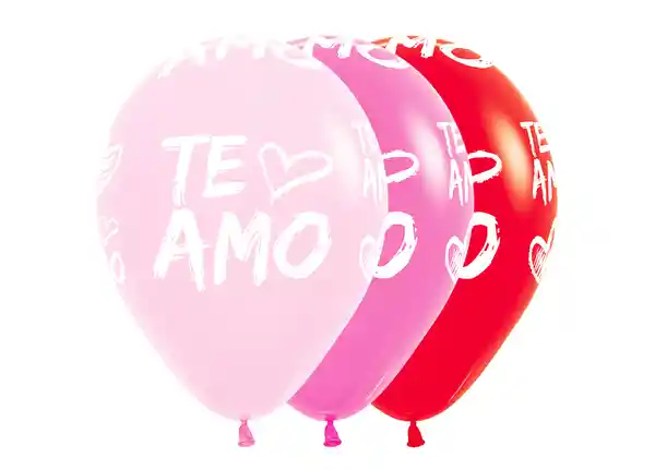 Amor Bomba Globo Biodegradable De Latex Te Amo Surtidas R12