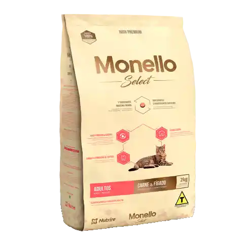 Monello select cat carne higado 2Kg