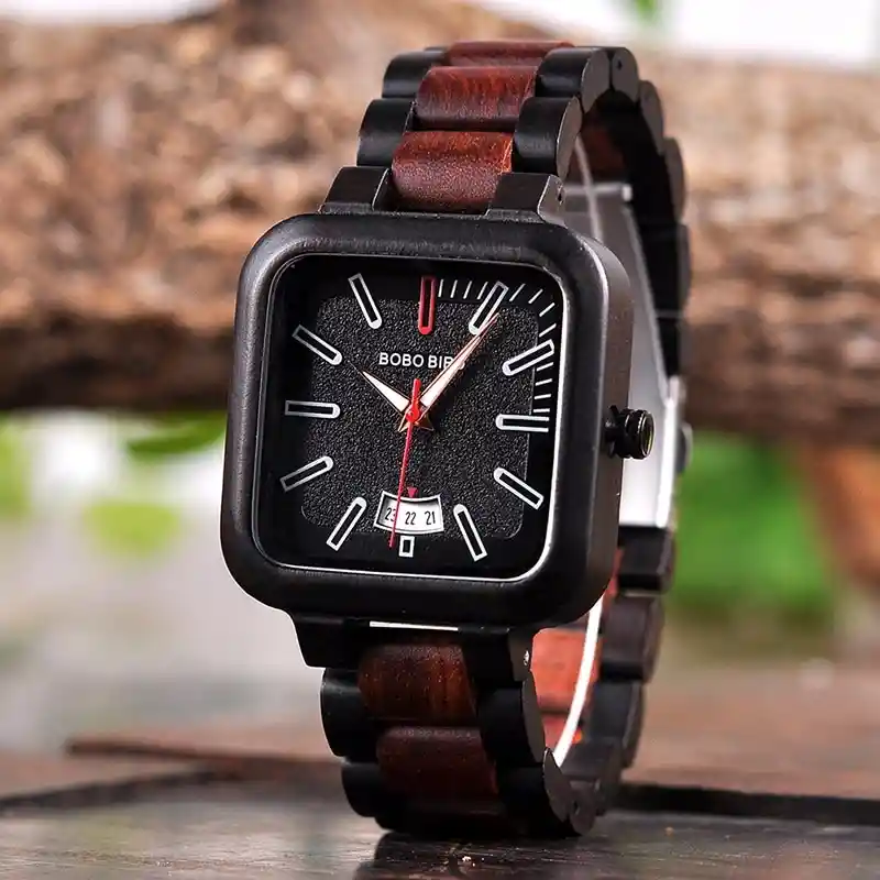 Reloj De Madera Para Hombre Bobo Bird 