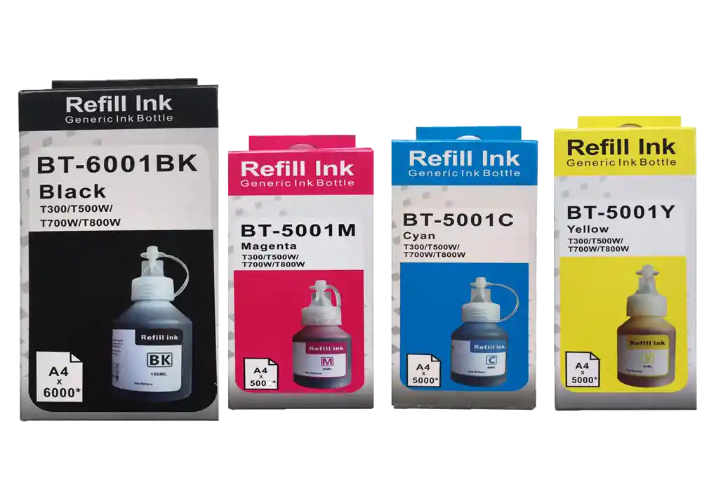 Kit 4 Tintas Bt6001 Bt5001 Dcp-t300 T500w Dcp-t700w Generica