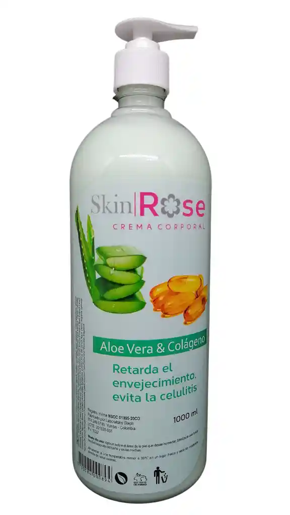 CREMA ALOE VERA Y COLAGENO X1000ML