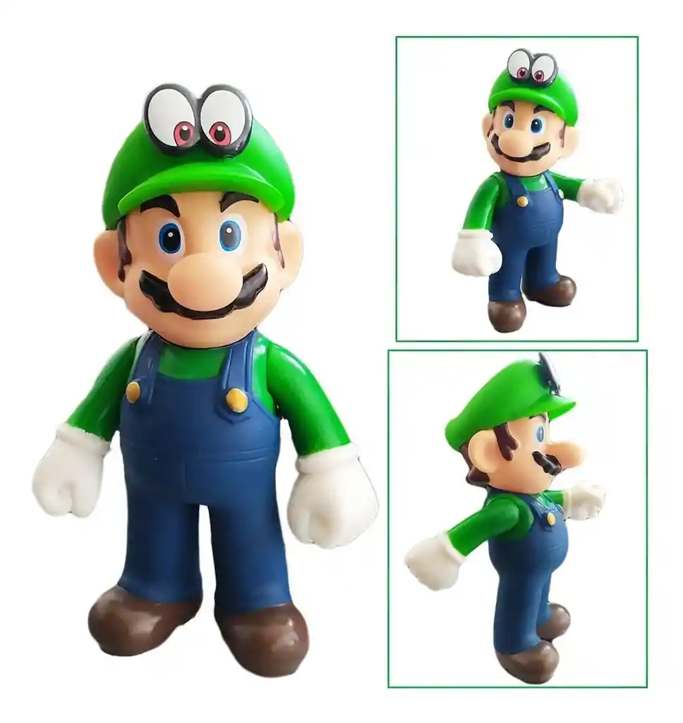 Juguetes Mario Bros Figura Luigi Didácticos Colección