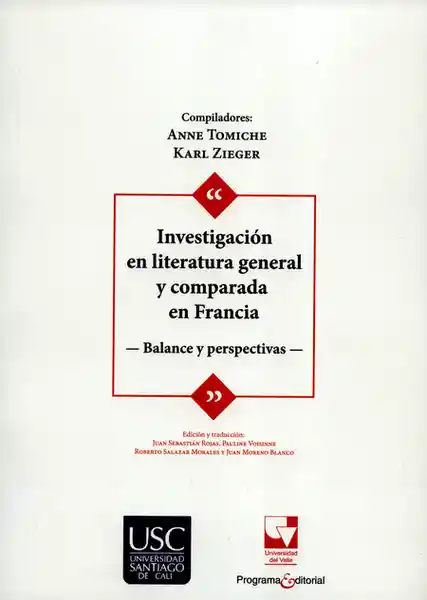 Investigación en Literatura General y Comparada en Francia