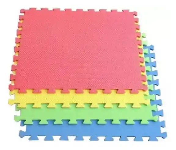 Tapete Piso Fomi 120 X 120cm 4 Láminas Niños Bebé Hogar Gym