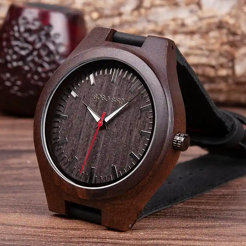 Reloj De Madera Para Hombre Bobo Bird