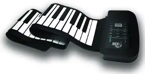 Rav Toys Piano Estudio Eléctrico Flexible Portátil Negro