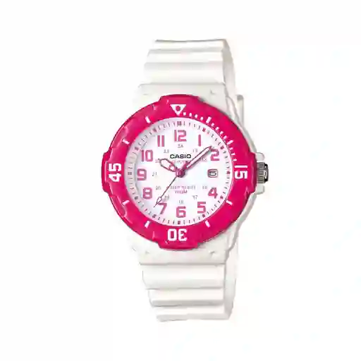 Casio Reloj Lrw-200H-4B Para Dama Blanco/ Fucsia