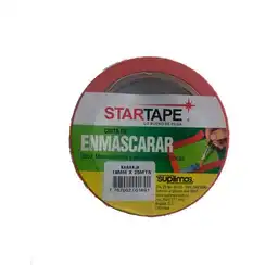 Startape Cinta Enmascarar Roja 18 mm 25 Mts