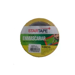 Startape Cinta Enmascarar Amarilla 18 mm 25 Mts