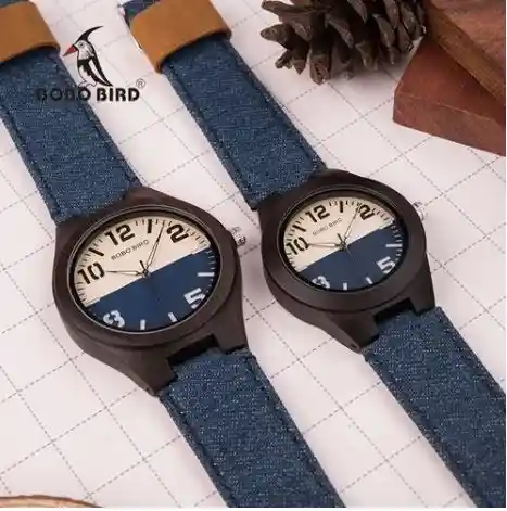 Reloj De Madera Para Pareja Jean Bobo Bird