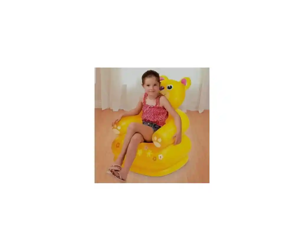 SILLON INFLABLE ANIMALITOS OSO