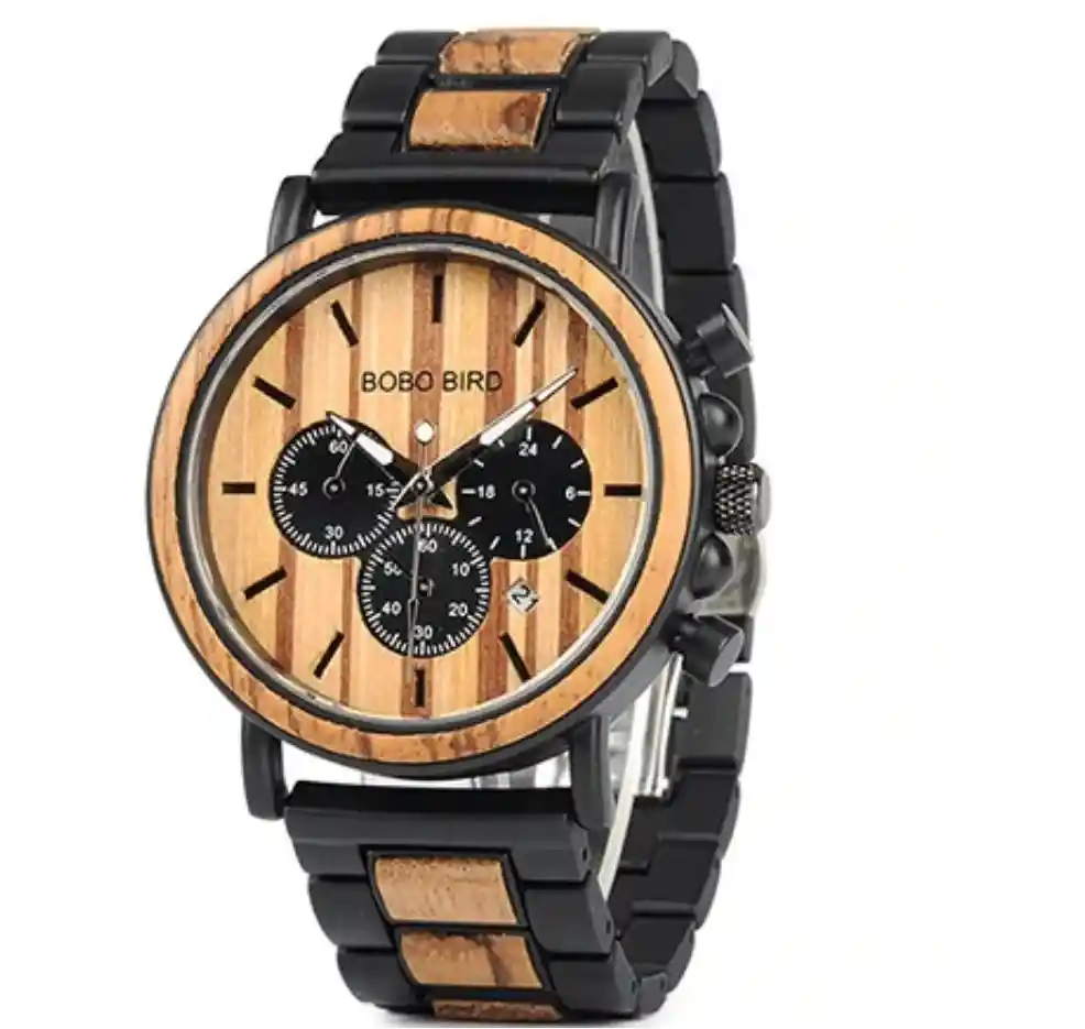 Reloj De Madera Para Hombre Bobo Bird