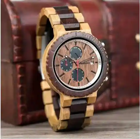 Reloj De Madera Para Hombre Bobo Bird