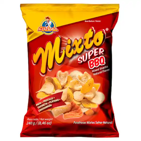 Super Vicky Snack Pasabocas Mixtofamiliar Bbq