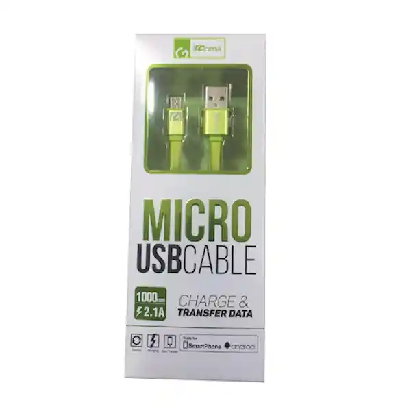 Igoma Cable Plano V8 Verde Micro Usb