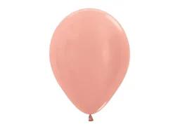 Bombas Globo Biodegradable De Latex Oro Rosa Satinadas R12