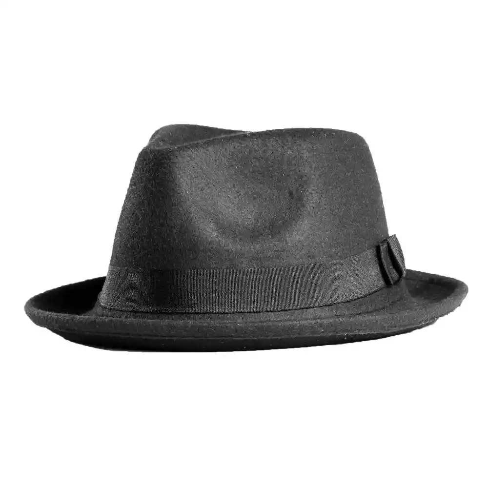 Sombrero Fedora Fieltro Paño Gardel Ala Corta Hombre Mujer