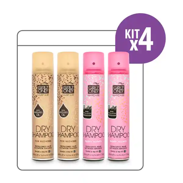 Girlz Only Kit Shampoo en Seco 800 mL