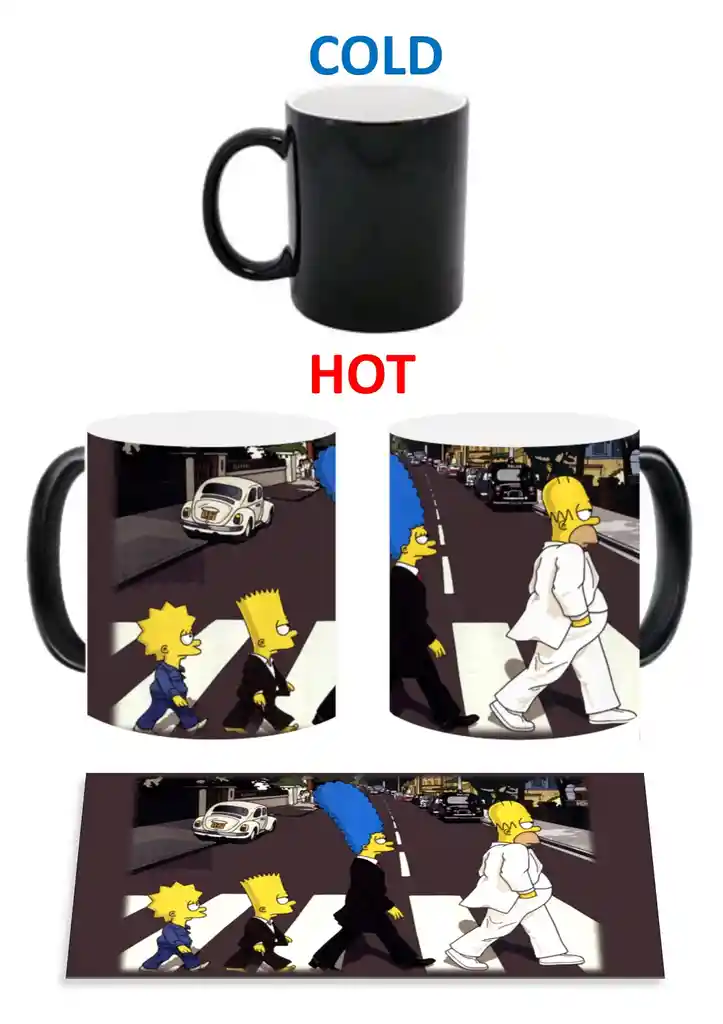 MUG MAGICO BEATLES SIMPSONS