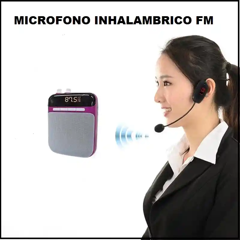 Microfono Inalambrico Fm Amplifica La Voz A Un Equipo De Radio