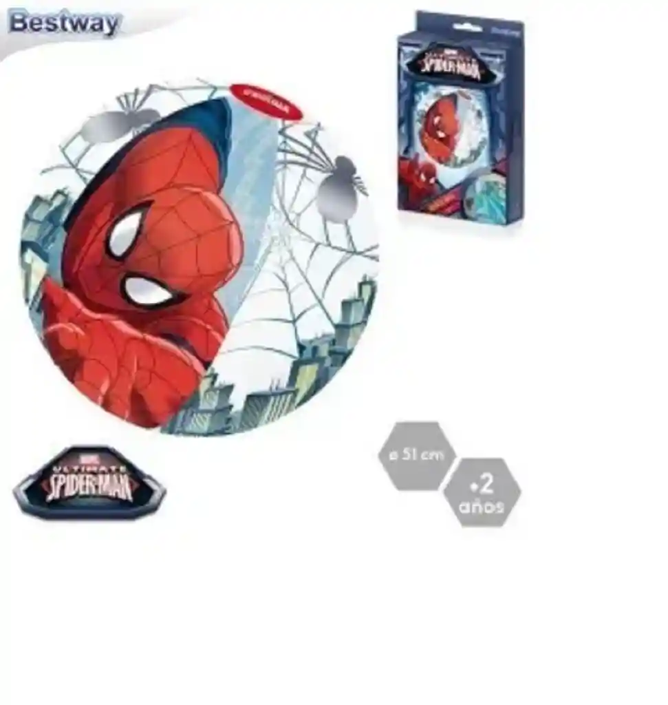 Flotador Spiderman Pelota Piscina Niños Original Jugueteria