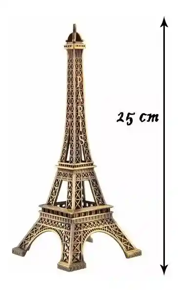 Replica París Torre Eiffel 25 Cm Decorativa  Bronce