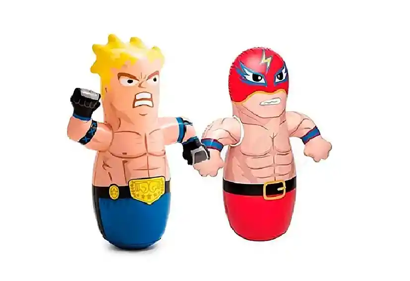 Golpeador Muñeco Inflable Boxeador Y Luchador