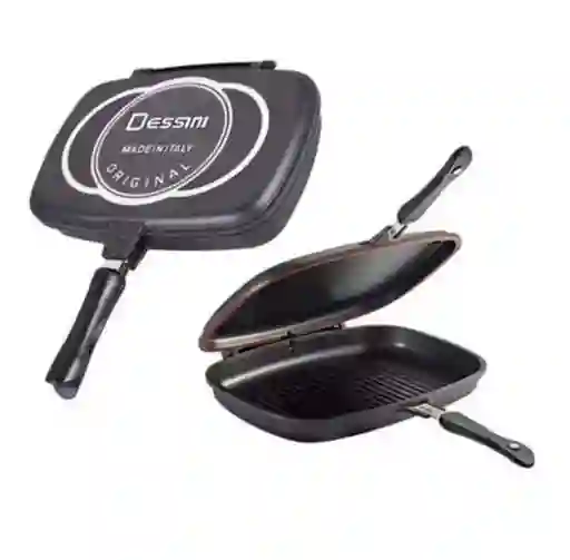 Sartén Doble Parrilla Dessini Italiana Antiadherente 36cm